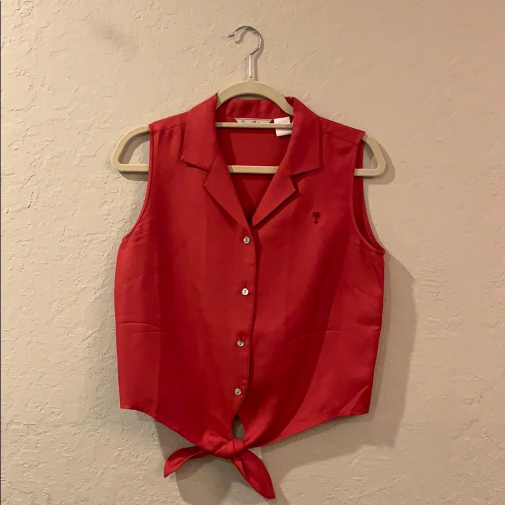 Tommy Bahama silk button up tank